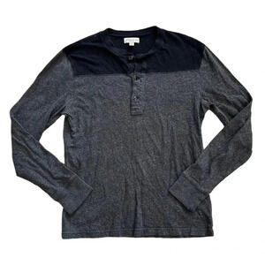 J.Crew Gray Henley Slim Shirt M